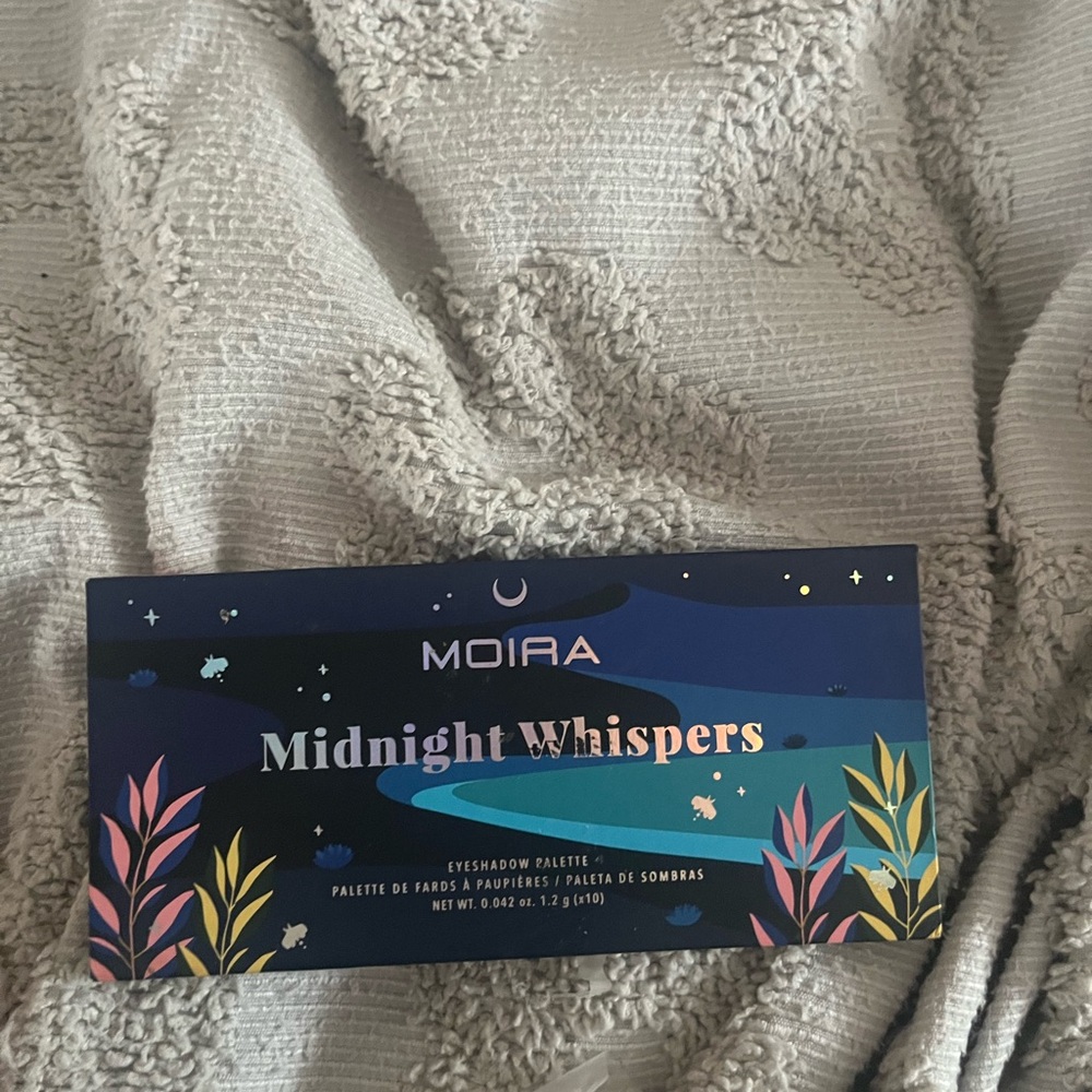 BRAND NEW Moira Midnight Whispers Eyeshadow Palette - Blue, Gold, Black